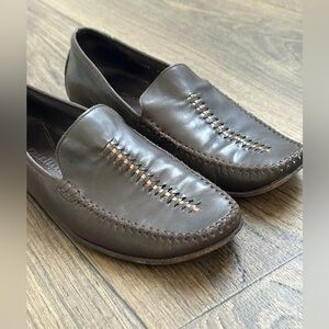 Cole Haan Womens Sz 8.5 B D13463 Soft Brown Leather Slip on‎ Casual Loafers